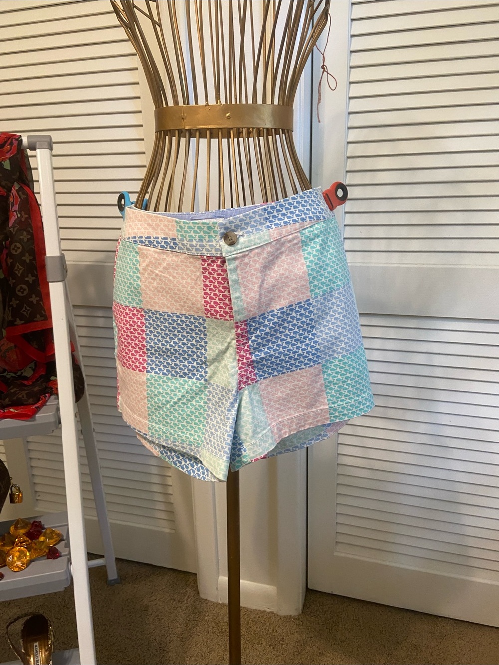 Patchwork Pastel High-Rise Women’s Shorts